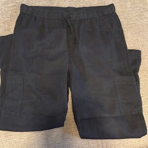 Women’s slouchy Black Cargo Pants L